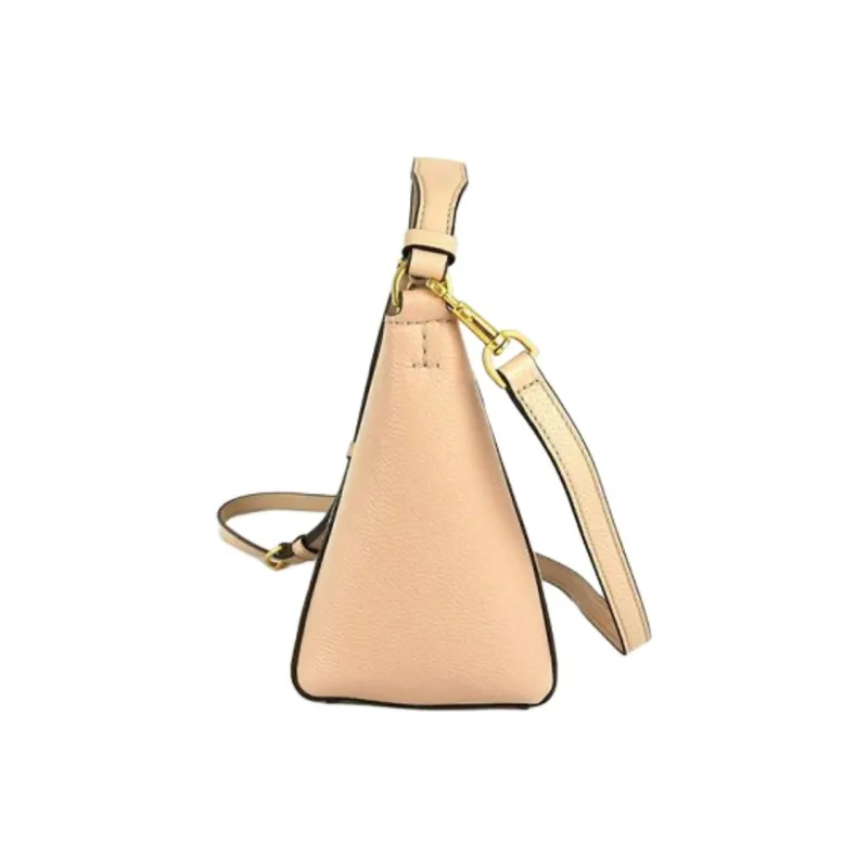 TORY BURCH Litchi Grain Leather Bucket Bag Portable Crossbody Bag Shoulder Bag Small Size Women's Goan Sands-2