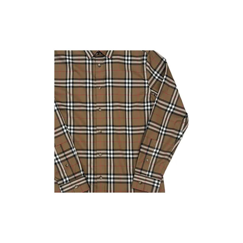 Burberry Shirts Men Brown-9