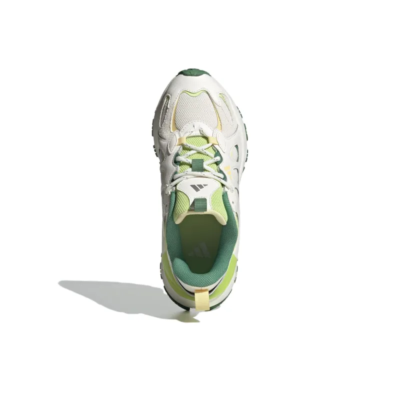 Adidas Cushioning Wear Resistant Low Top Chunky Sneakers Women's White Green-2