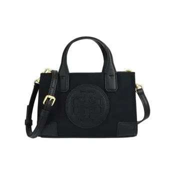 TORY BURCH Ella Polyamide Tote Bag, Shopping Bag, Shoulder Bag, Handbag Mini Women's Black