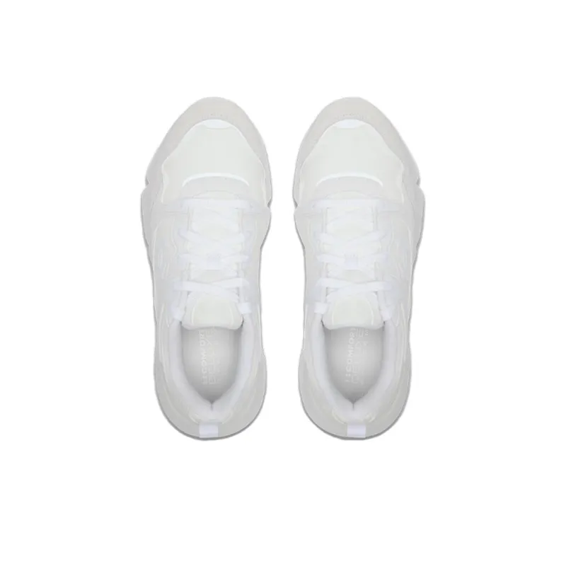 Under Armour Forge Wear-Resistant Low-Top Casual Running Shoes Unisex White-3