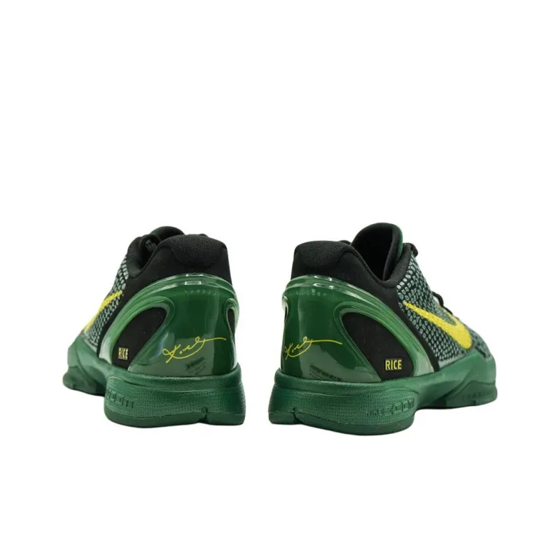 Nike Zoom Kobe 6 Anti Slip Wear Resistant Low Top Basketball Shoes Men's Green-3
