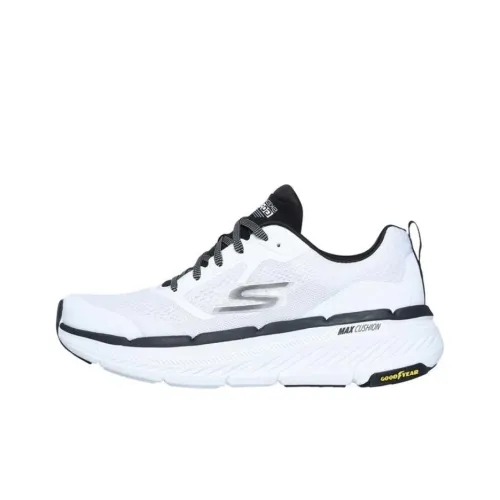 Skechers Anti Slip Wear Resistant Low Top Running Shoes Men's White