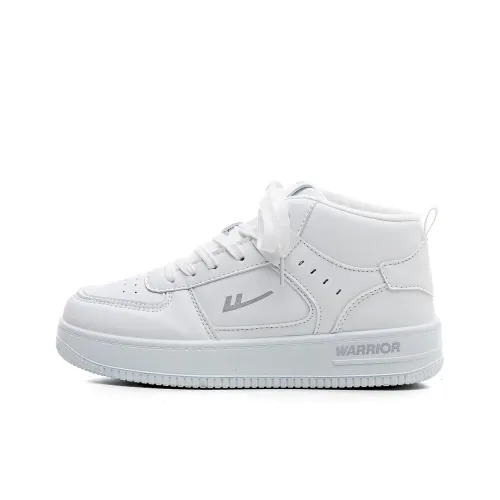 Warrior Warm And Wear Resistant High Top Skateboard Shoes Women's White