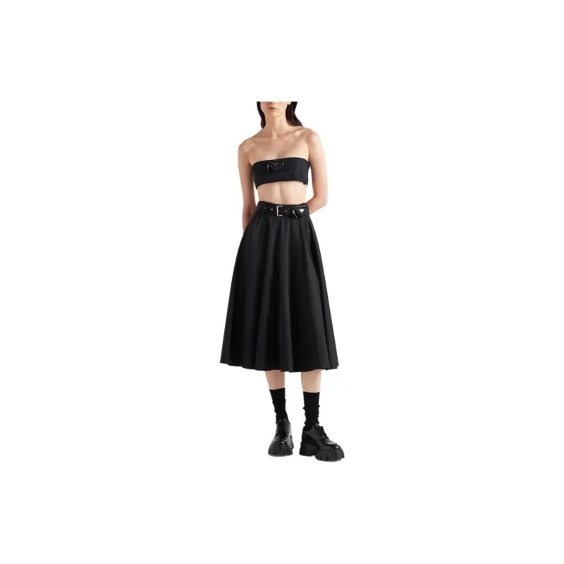 PRADA Re Nylon Pouch embellished Miniskirt-1