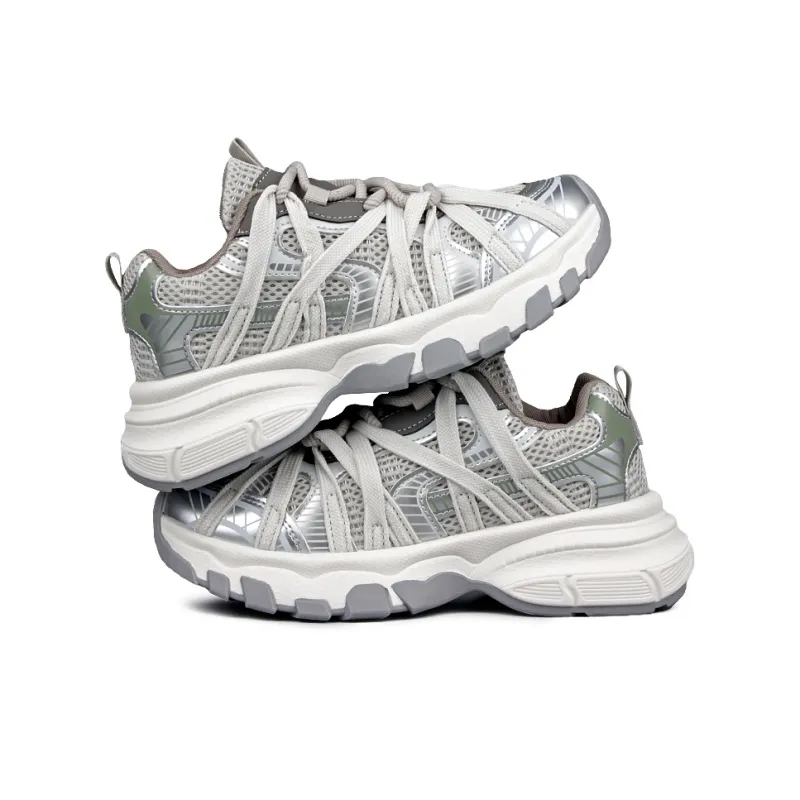 N6N8 Anti-Slip And Wear-Resistant Height Increasing Low-Top Chunky Sneakers Women's-11