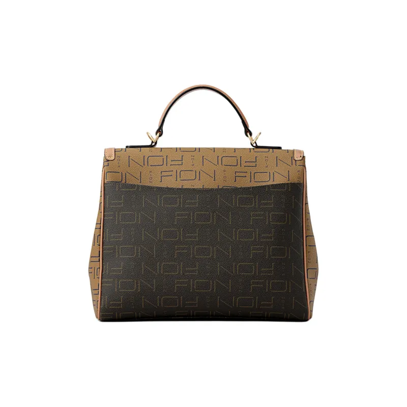 FION Artificial Leather One Shoulder Handbag Women's Camel/Coffee-2
