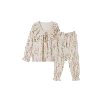 OUSHIBO Pajama Set Women's Apricot