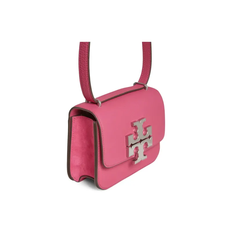TORY BURCH Eleanor Suede Crossbody Bag Shoulder Bag Women's Dark Pink-2