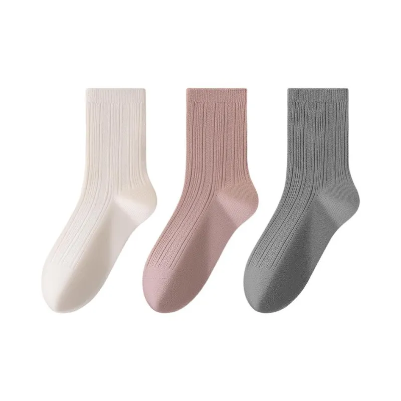 MIIOW Mid Calf Socks Women's 5 Pack-2