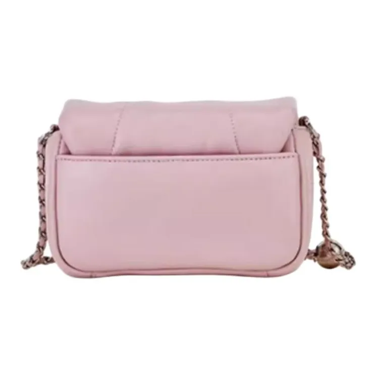 Hush Puppies Sheepskin Shoulder Bag Crossbody Bag Medium Size Women's White/Black/Pink/Blue-16