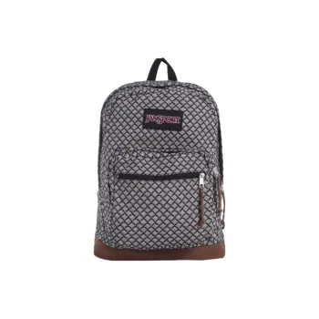 JanSport Canvas Backpack Large Size Unisex Black & Brown