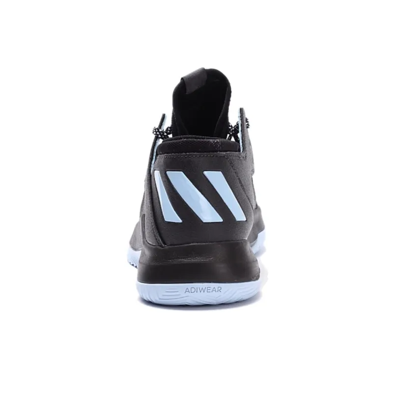 Adidas D Rose Menace 2 Cushioning Wear-Resistant Mid-Top Basketball Shoes Men's Black-4