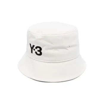 Y 3 Logo embroidered Canvas Bucket Hat