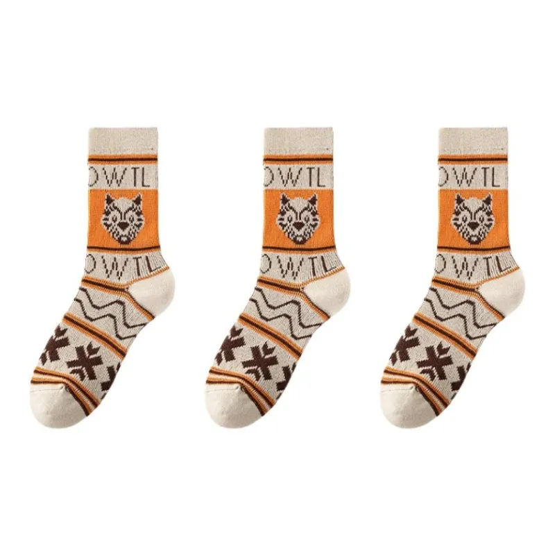 MIIOW Mid Calf Socks Women's Combo Set-3