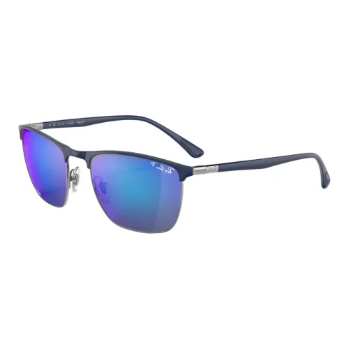 RayBan Crystal Square Sunglasses Men's Blue