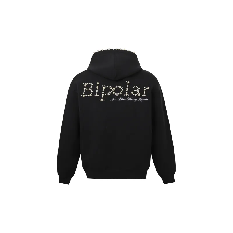 BIPOLAR Sweatshirt Hoodie Unisex Black Gray-1