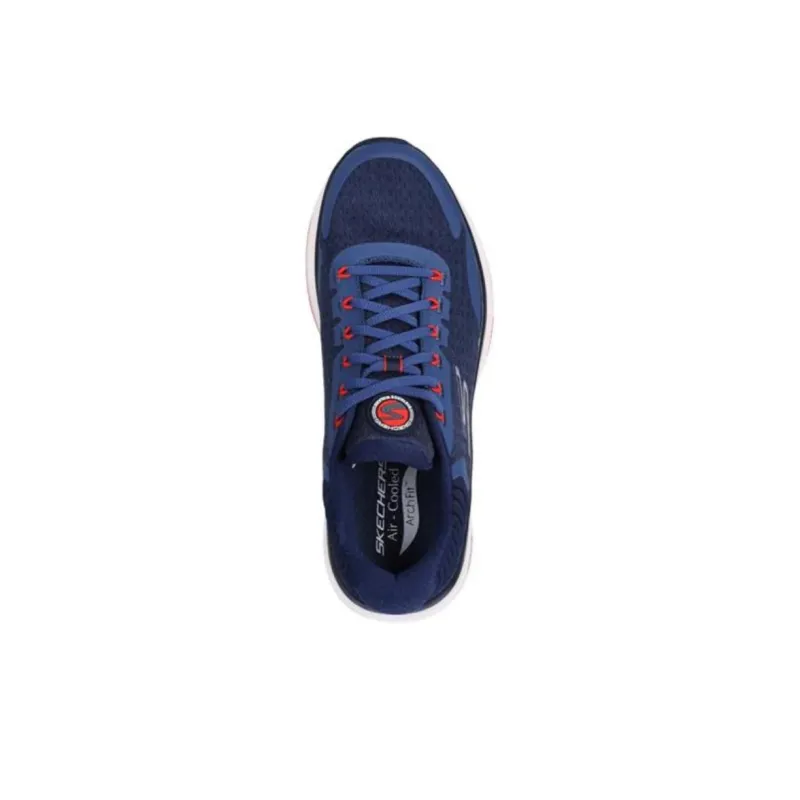 Skechers Go Walk Distance Walker Anti-Slip Wear-Resistant Low-Top Casual Shoes Men's Marine Blue-3