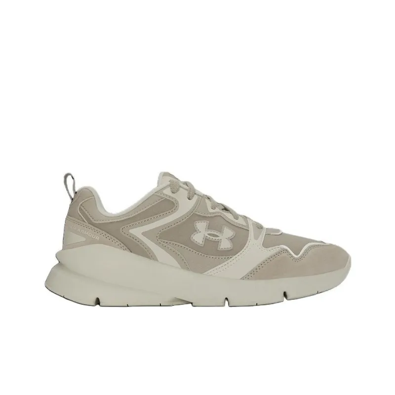 Under Armour Forge Cushioned Slip-Resistant Low-Top Running Shoes Unisex Khaki-1
