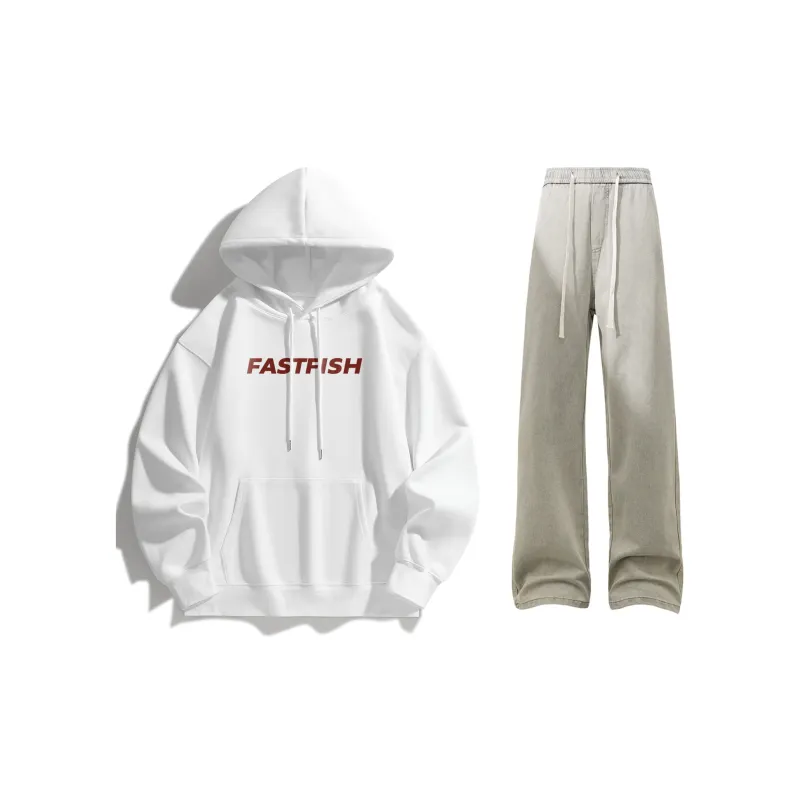 FASTFISH x SHENGSIJUE Sweatshirt Set Unisex-53
