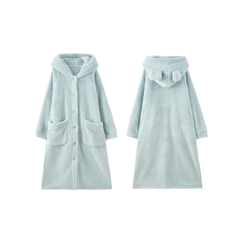 Redu Bath Robes Women's Light Blue-0