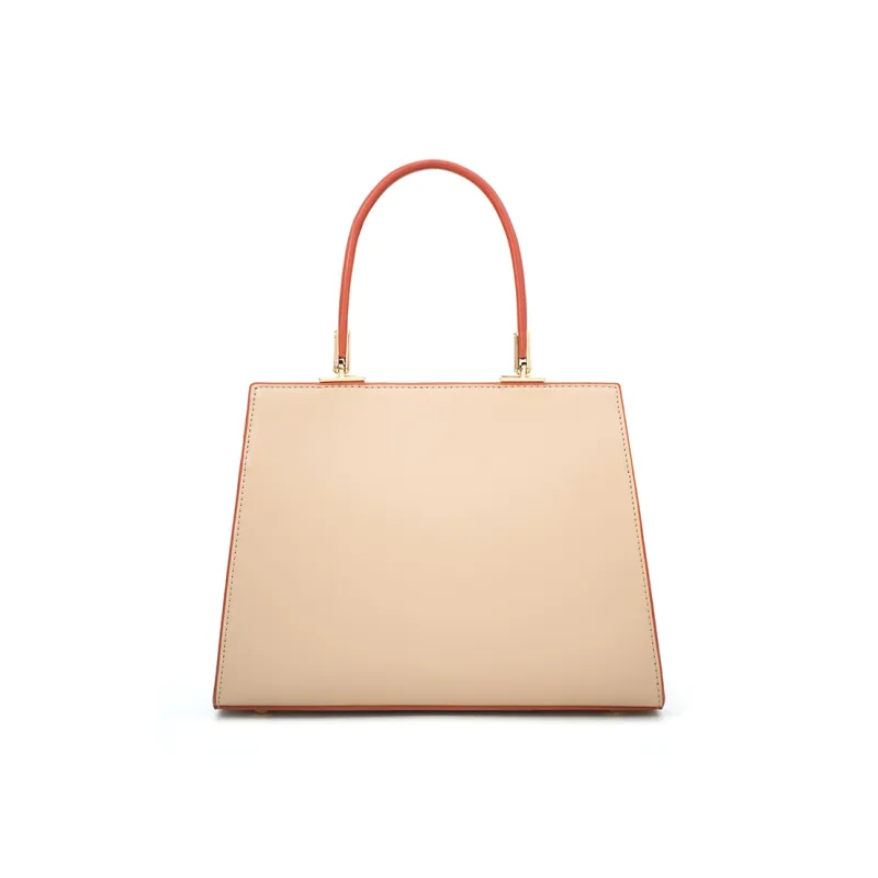 Vigno Synthetic Leather One Shoulder Handbags Women's Apricot & Brown-12
