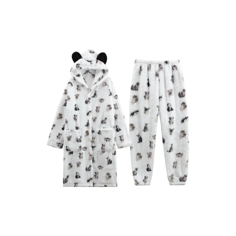 Sleeping Beauty Pajama Set Women's White-0
