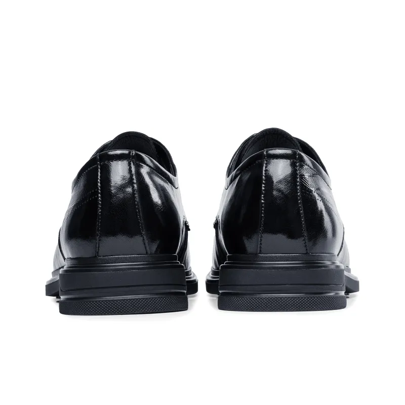 JOSINY Dress Shoes Men Low Top Black-3