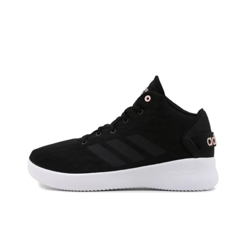 Adidas Lifestyle Shoes Anti Slip Wear Resistant Mid Top Casual Shoes Women's Black-0