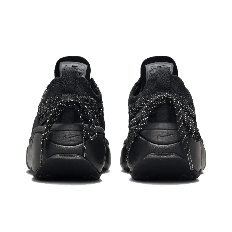 Nike Flyknit Bloom Black Metallic Silver Women's-4