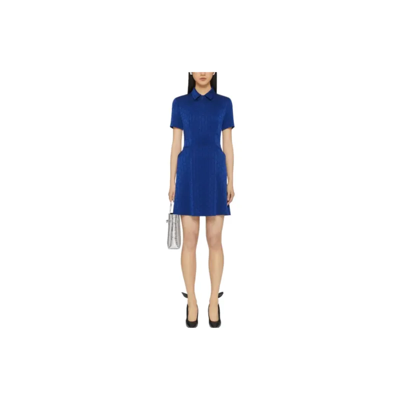 GIVENCHY FW24 Short Sleeved Dresses Women's Saffire Blue-2