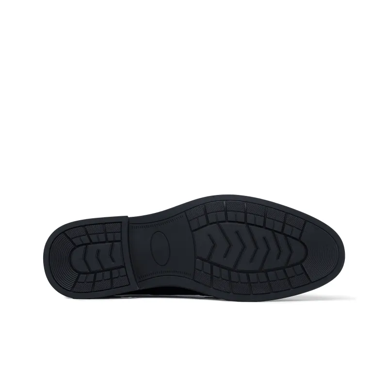 JOSINY Dress Shoes Men Low Top Black-4