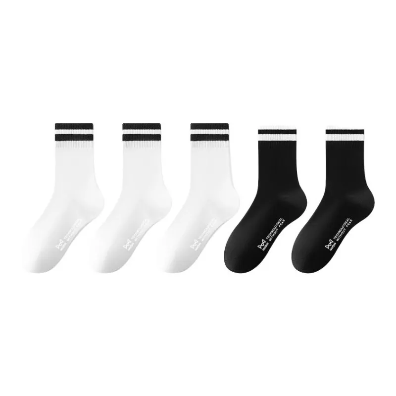 MIIOW Knee High Socks Men's 5 Pack-8