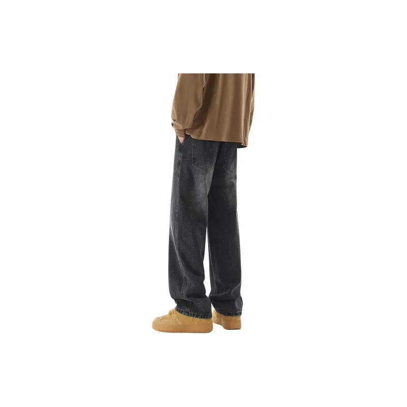 IJRJ Jeans Unisex Distressed White Gray-1