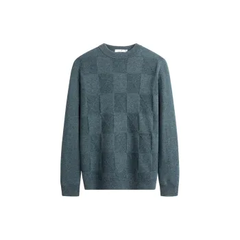 Dance With Wolves Sweater Men's Black Blue