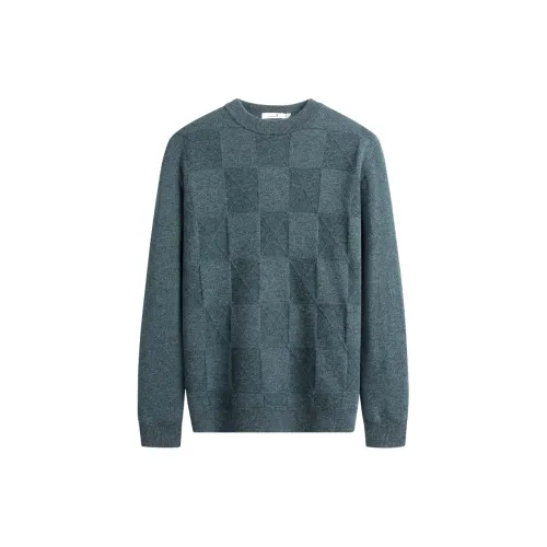 Dance With Wolves Sweater Men's Black Blue