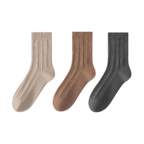 MIIOW Mid Calf Socks Unisex Combo Set-3
