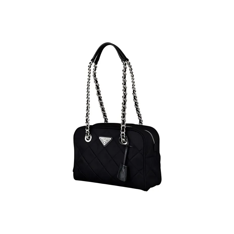 PRADA Nylon Handbags Shoulder Bags Unisex Black-1