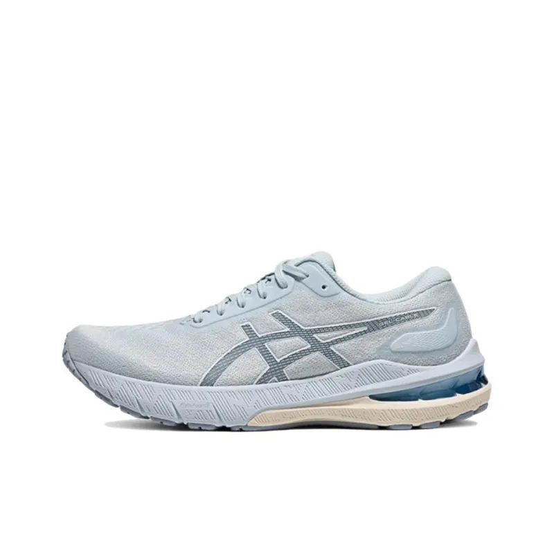 Asics Anti Slip Wear Resistant Low Top Casual Running Shoes Women's Light Gray Blue-0