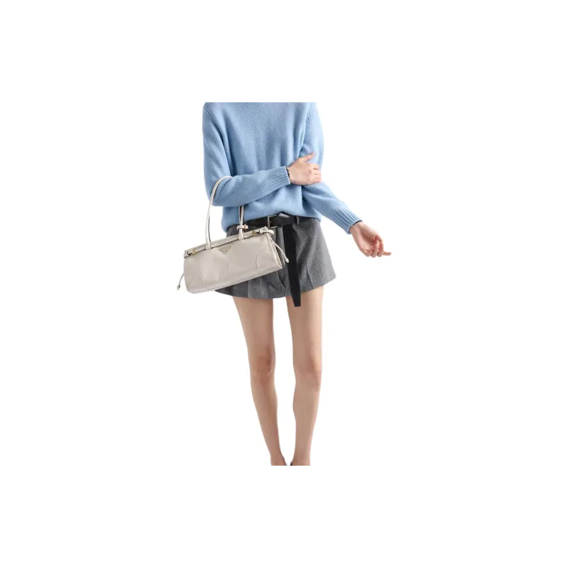 PRADA Long Sleeved Crewneck Knitted Jumper-3