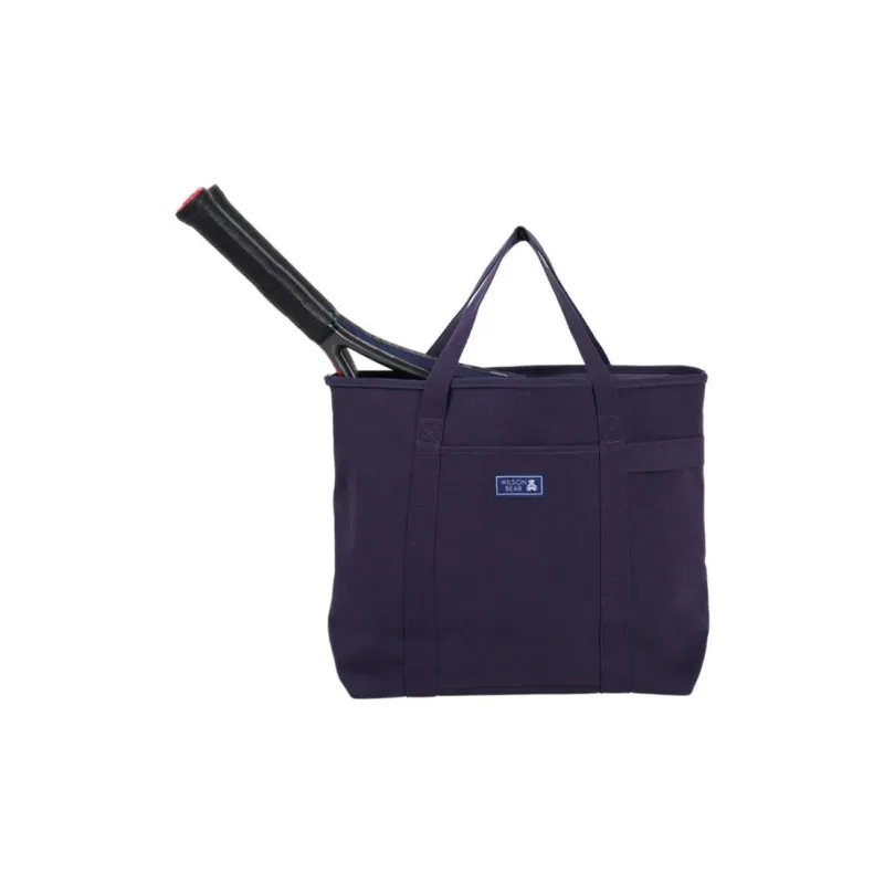 Wilson Cotton Canvas Bag Tote Bag Shopping Bag Handbag Regular Unisex Marine Blue-1