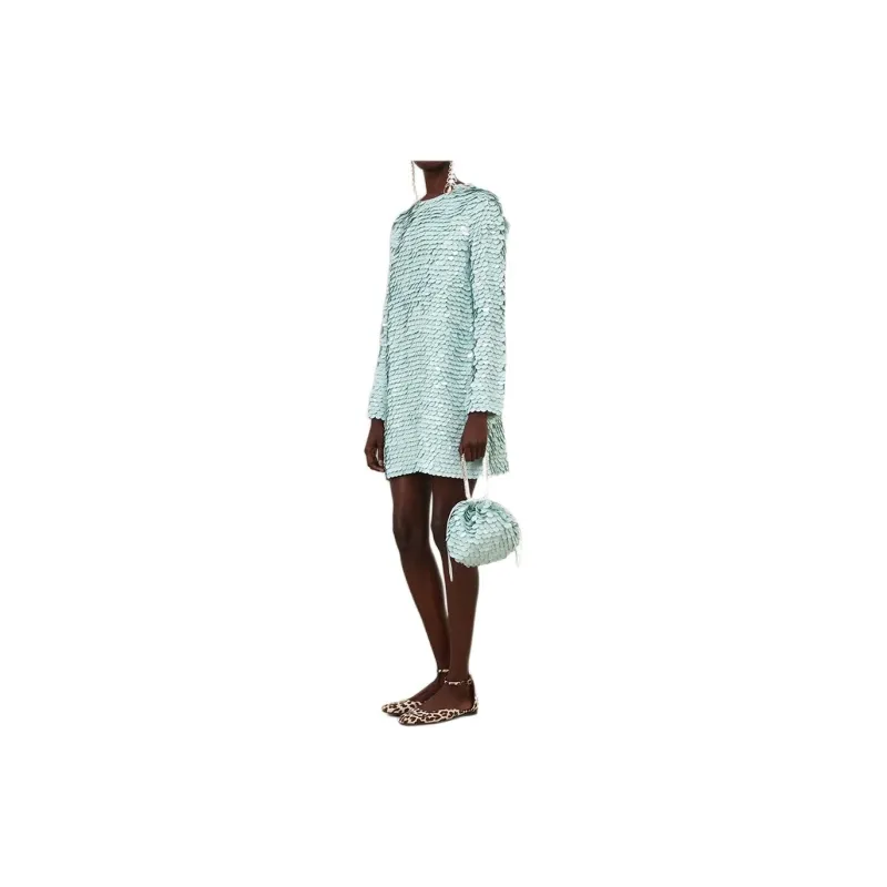 Zimmermann FW24 Long Sleeved Dress Women's Mint Green-4