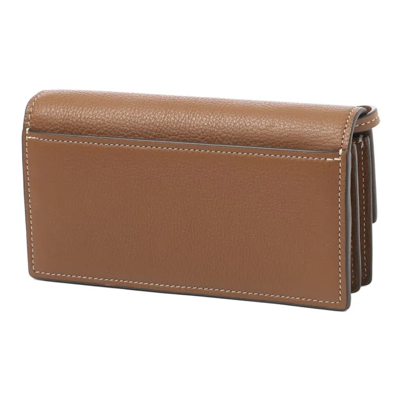 TORY BURCH Miller Litchi Grain Leather Shoulder Bag, Crossbody Bag Regular Women's Light Tea Brown-2