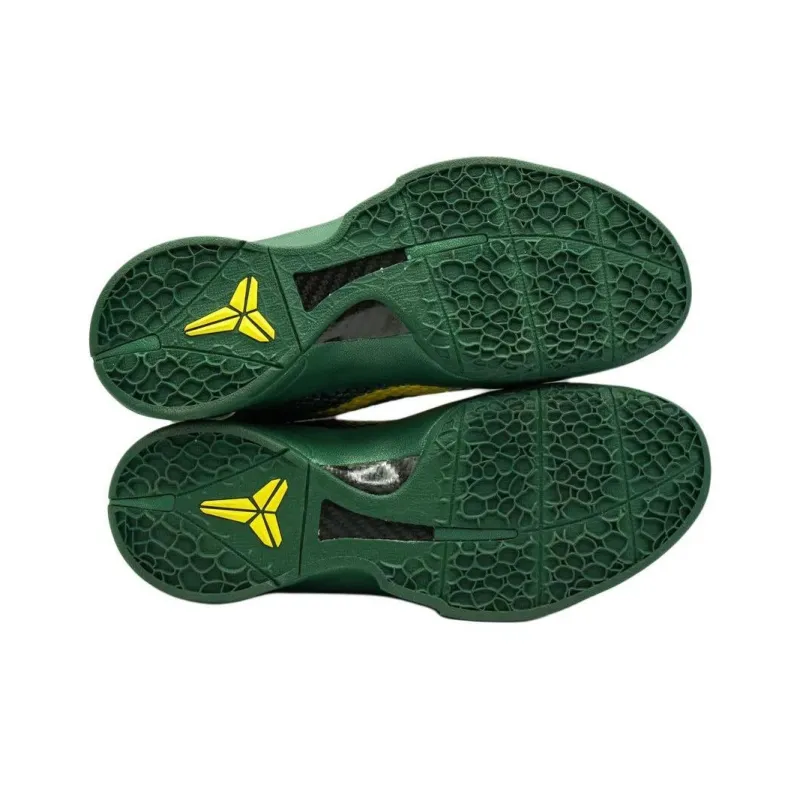 Nike Zoom Kobe 6 Anti Slip Wear Resistant Low Top Basketball Shoes Men's Green-4