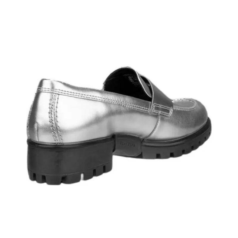 Ecco Modtray Loafers Women's Silver-3