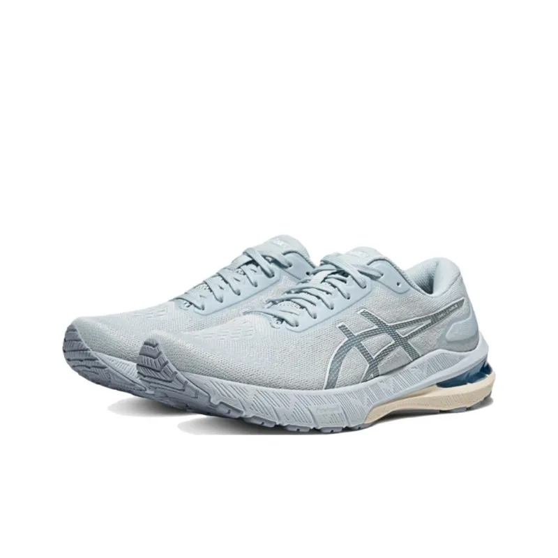 Asics Anti Slip Wear Resistant Low Top Casual Running Shoes Women's Light Gray Blue-1