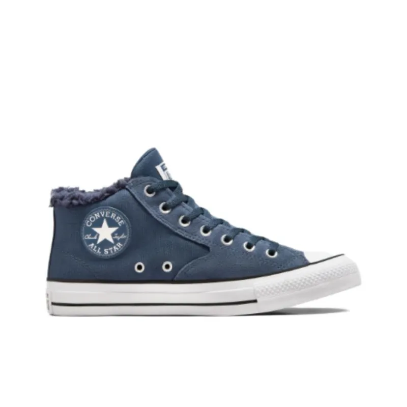 Converse Chuck Taylor All Star Anti Slip Wear Resistant Mid Top Canvas Shoes Unisex Blue-1
