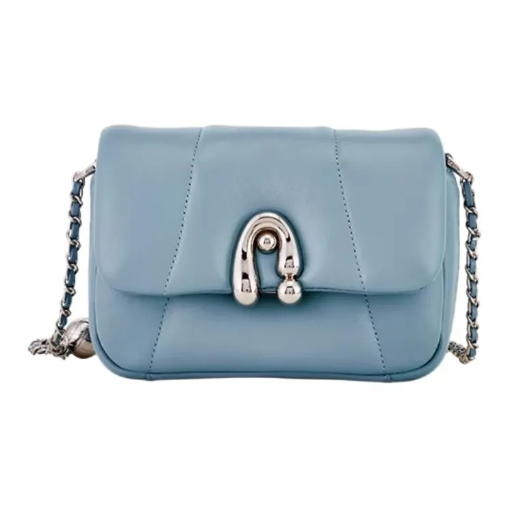Hush Puppies Sheepskin Shoulder Bag Crossbody Bag Medium Size Women's White/Black/Pink/Blue-19
