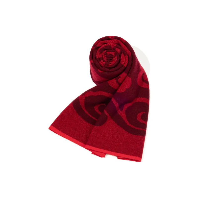 Shanghai Story 100% Sheep Wool Knit Scarves Unisex Double Sided Red 7 Colors Available-9