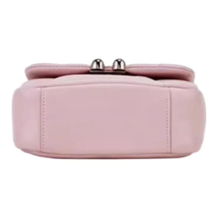 Hush Puppies Sheepskin Shoulder Bag Crossbody Bag Medium Size Women's White/Black/Pink/Blue-17